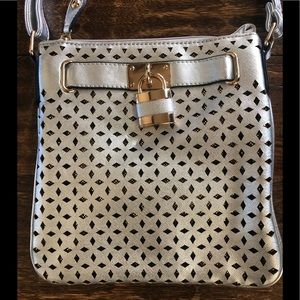 Silver Metallic Crossbody (NWOT)